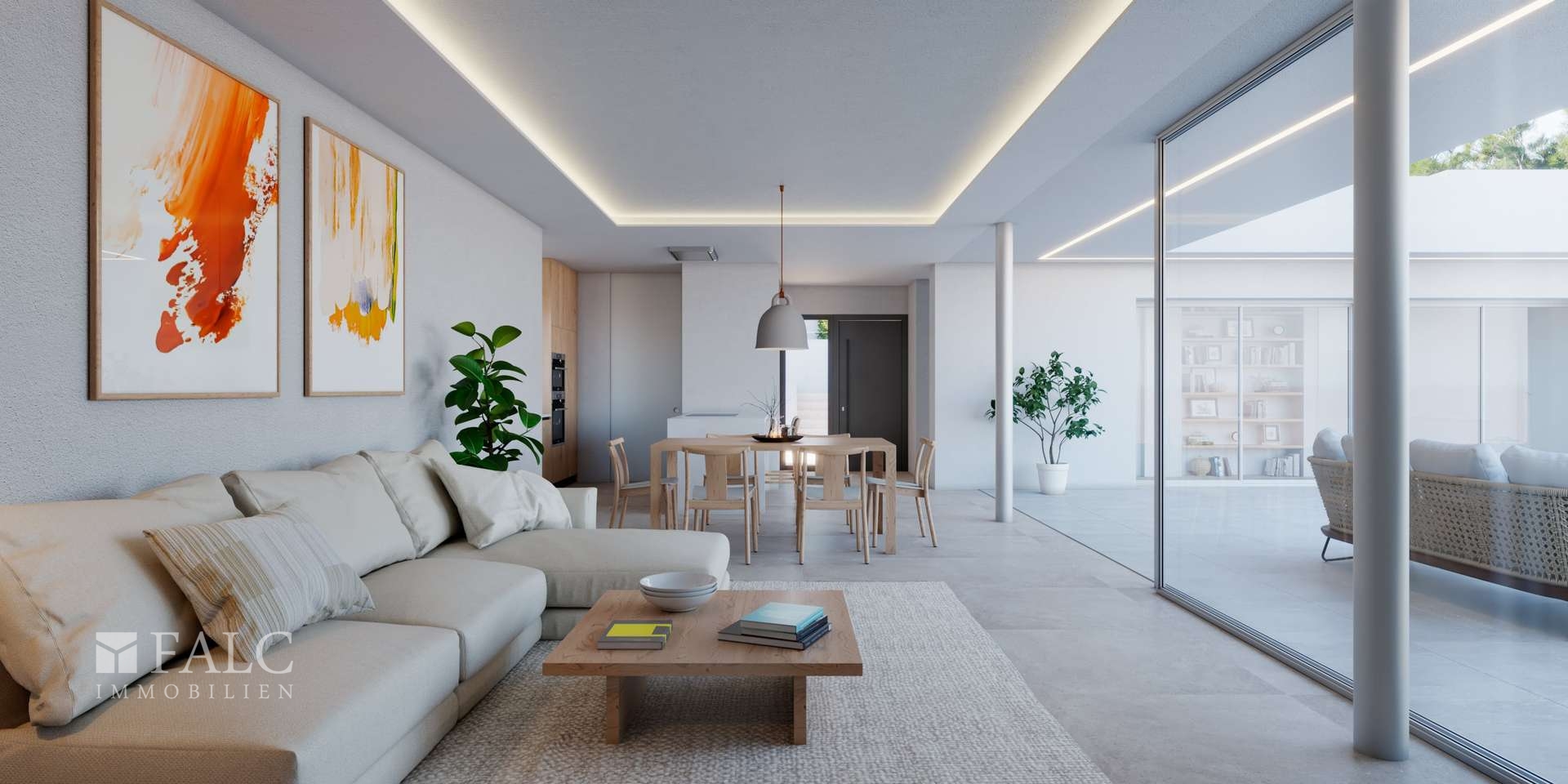 offene Küche und Wohnzimmer / Living room & kitchen